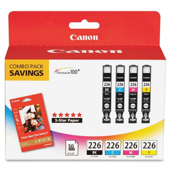 CNMCLI226BCMY Canon CLI-226 Color Ink Cartridge Value Pack (CLI226BCMY)