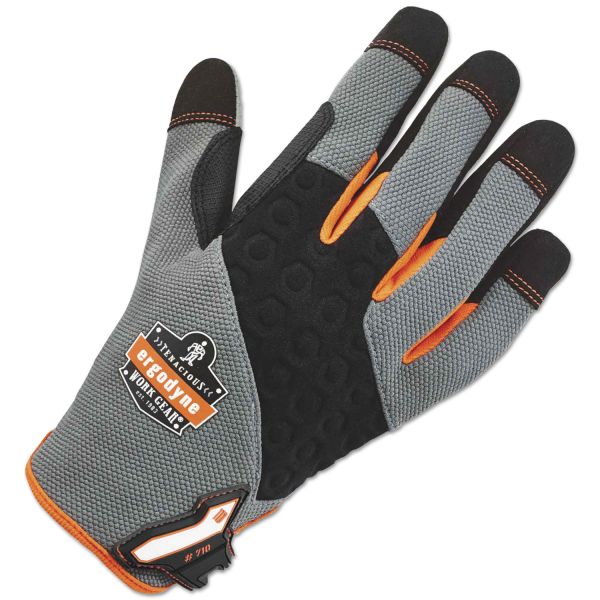 EGO17044 ergodyne ProFlex 710 Heavy-Duty Utility Gloves, Gray, Large, 1 Pair
