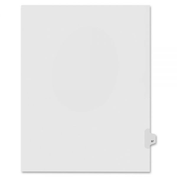 KLF91097 Kleer-Fax 90000 Series Side-Tab Legal Index Dividers
