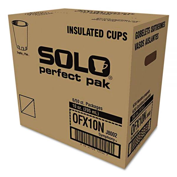 SCCOFX10NJ802CT Dart Trophy Plus Dual Temp Symphony Perfect Pak Hot/Cold Drink Cups, 10oz, 300/Carton
