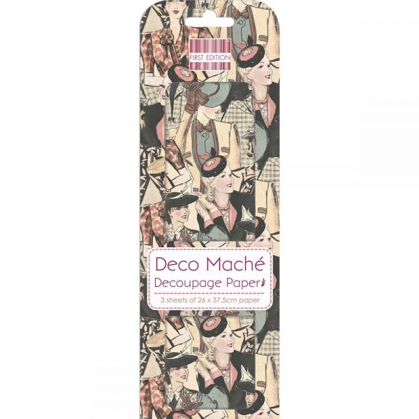 NOTM425890 Deco Mache Paper 10.25"X14.75" 3/Pkg