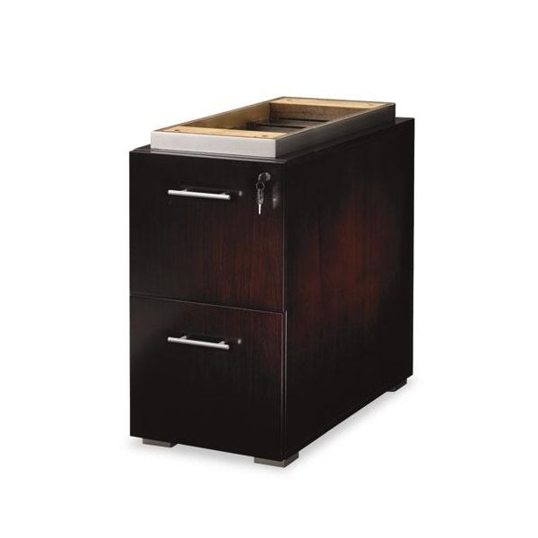 MLNEPFF36EW Tiffany Industries Eclipse Series File/File Pedestal for Desk Top, Espresso Walnut