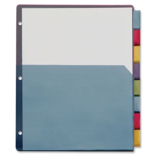 CRD84017CB TOPS Extra-Tough Poly Index Dividers with Pockets