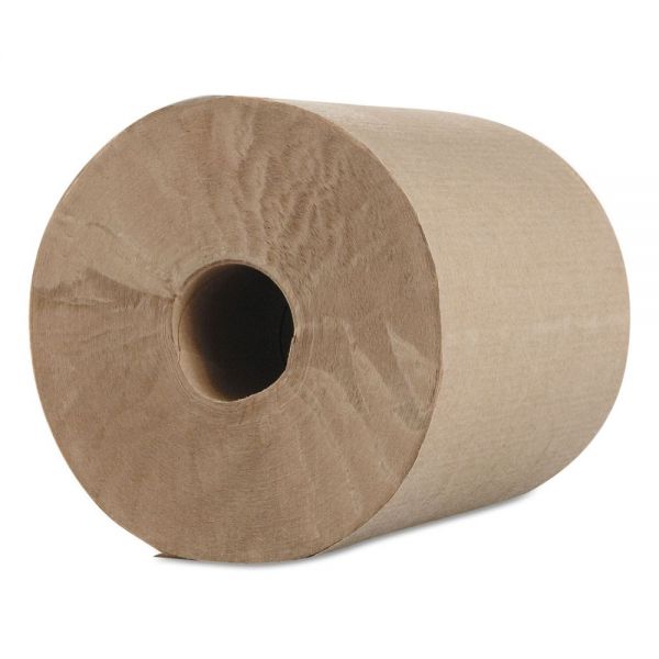 MORR12600 Morcon Paper Hardwound Roll Towels, 600 ft, 1-Ply, Kraft, 12 Rolls/Carton