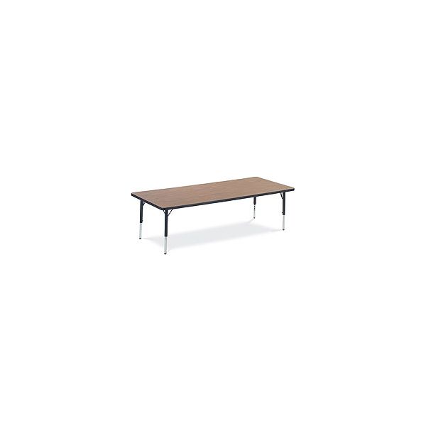 VIR4L307238540 Virco Primary Collection Rectangular Activity Table, 30w x 72d x 25h, Fusion Maple