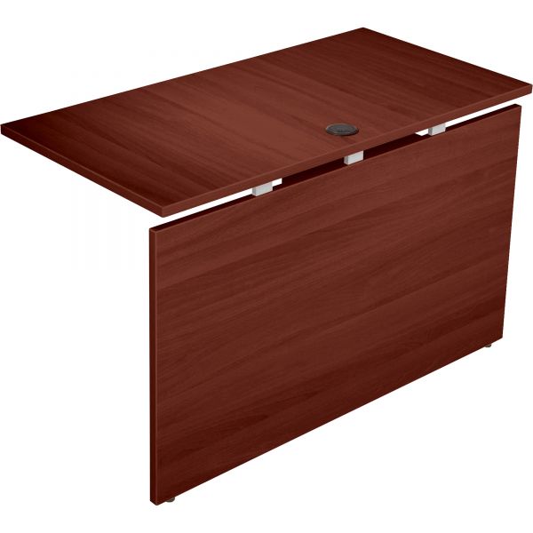 LLR81943 Lorell Concordia Series Mahogany Laminate Desk Ensemble
