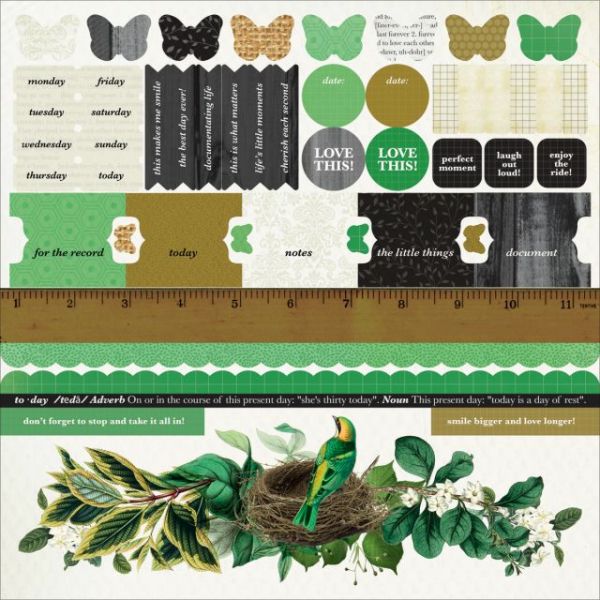 NOTM339543 Limelight Cardstock Stickers 12"X12"