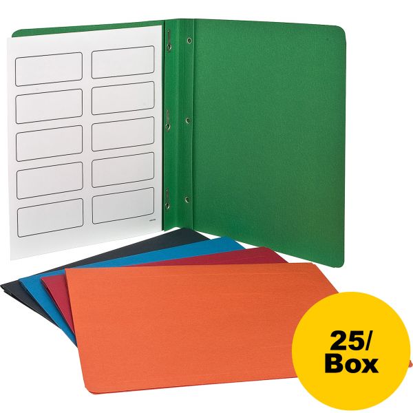 OXF52513 Oxford Report Cover, 3 Fasteners, Panel and Border Cover, Assorted Colors, 25/Box