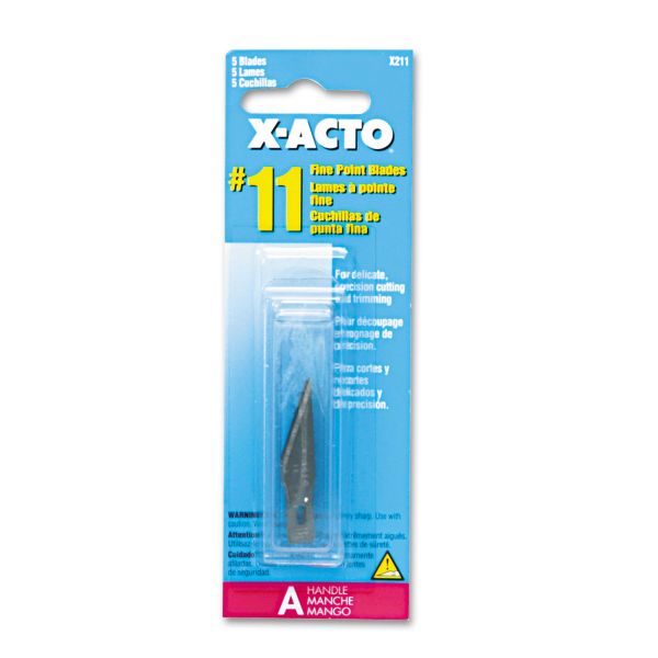 EPIX211 X-ACTO #11 Blades for X-Acto Knives, 5/Pack