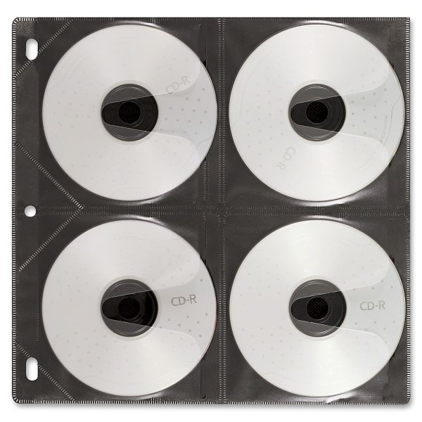 IDEVZ01401 Vaultz Two-Sided CD Refill Pages for Three-Ring Binder, 25/Pack