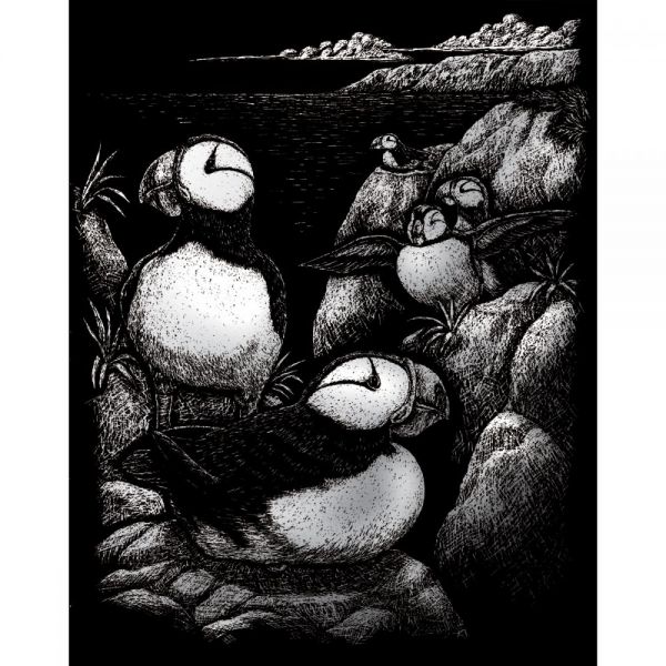 NOTM245871 Silver Foil Engraving Art Kit 8"X10"