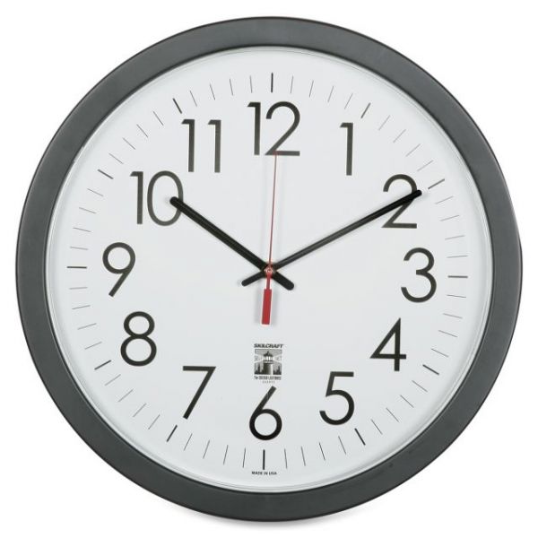NSN6238823 SKILCRAFT Round Self Set Wall Clock