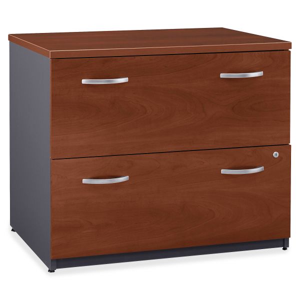 BSHWC24454ASU Bush Series C Collection 2 Drawer 36W Lateral File (Assembled), Hansen Cherry