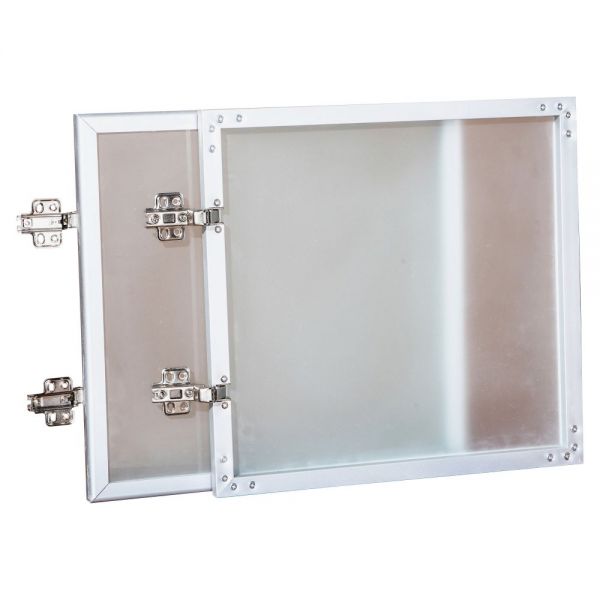 LLR59576 Lorell Wall-Mount Hutch Frosted Glass Door