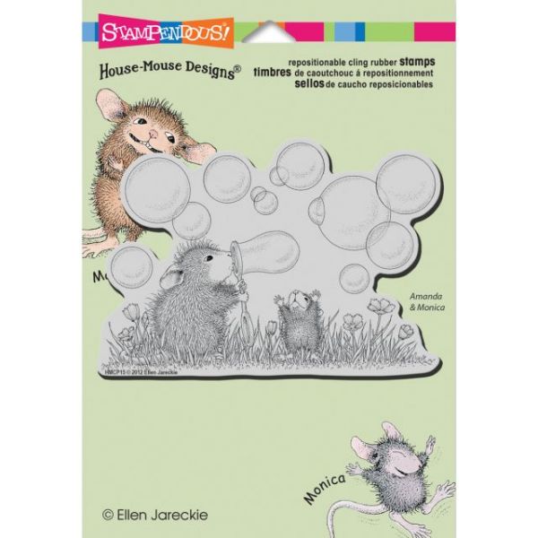 NOTM429953 Stampendous House Mouse Cling Rubber Stamp 5.5"X4.5" Sheet