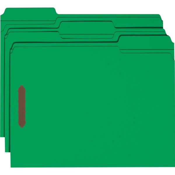 SMD12141 Smead 100% Recycled File Folders With Fasteners