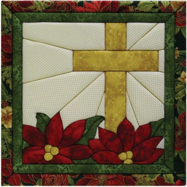 NOTM464486 Poinsettia Cross Quilt Magic Kit