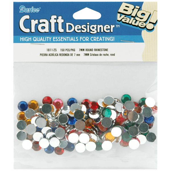 NOTM153019 Rhinestones Round 7mm 150/Pkg