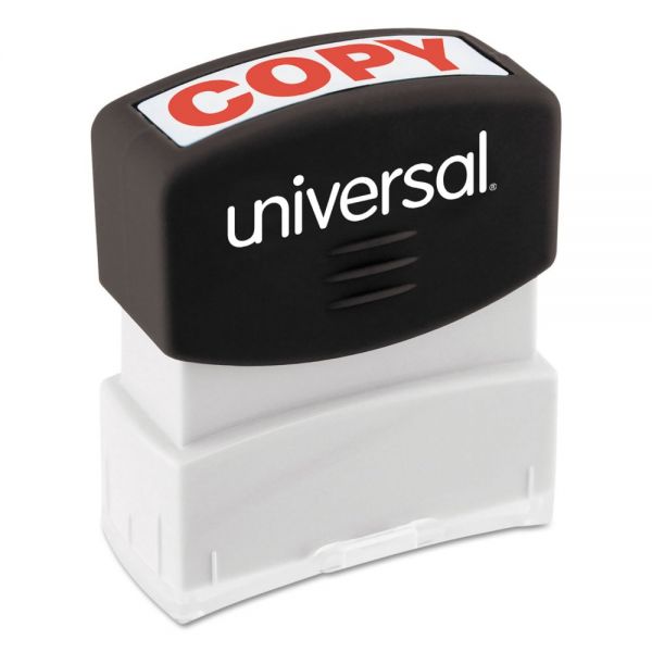 UNV10048 Universal Message Stamp, COPY, Pre-Inked One-Color, Red