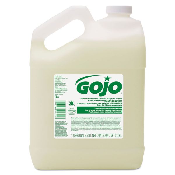 GOJ186504 GOJO Green Certified Lotion Hand Cleaner, 1 Gallon Bottle, Floral Scent, 4/Carton