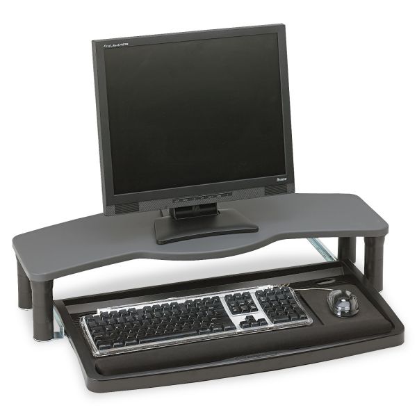 KMW60006 Kensington Comfort Desktop Keyboard Drawer With SmartFit, 26w x 13-1/2d, Black/Gray