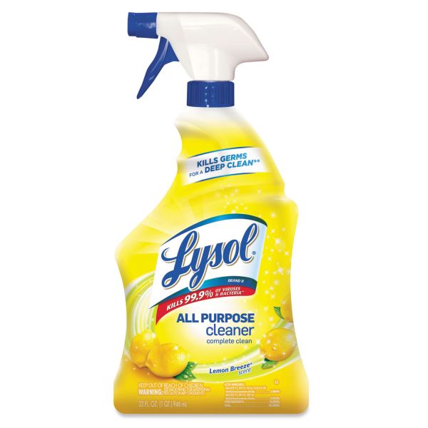 RAC75352EA LYSOL Brand II Ready-to-Use All-Purpose Cleaner, Lemon Breeze, 32oz Spray Bottle