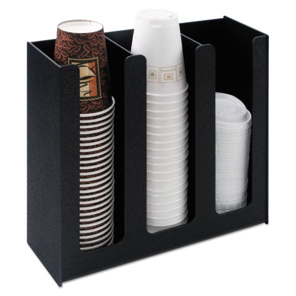 VRTVFPC1000 Vertiflex Commercial Grade Cup Holder, 12 3/4w x 4 1/2d x 11 3/4d, Black