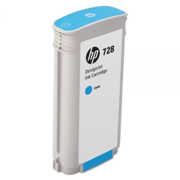 HEWF9J67A HP 728 (F9J67A) Cyan Original Ink Cartridge, 130 mL
