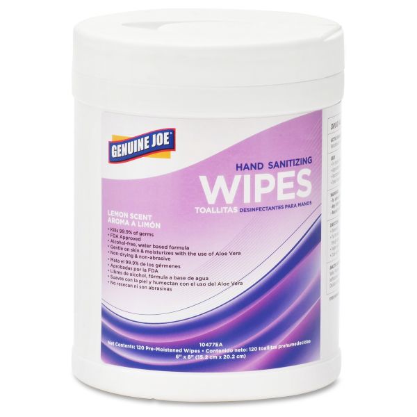 GJO10477CT Genuine Joe Hand-Sanitizing Wipes
