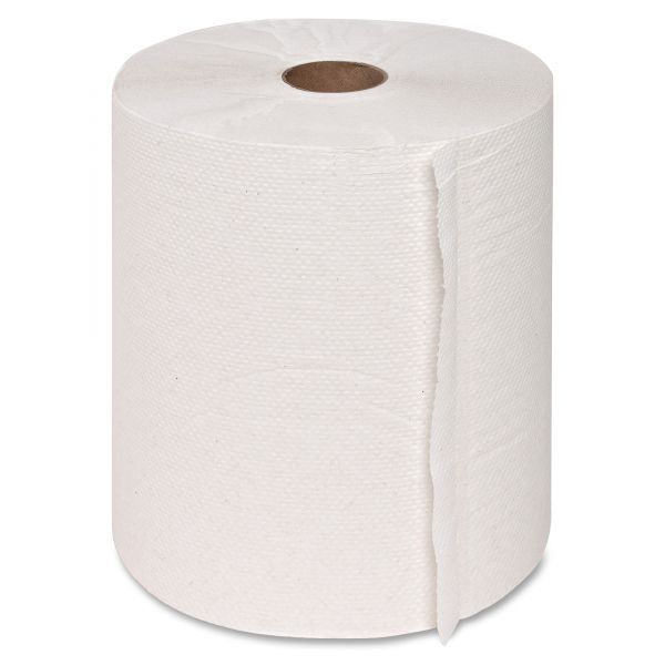 GJO22700 Genuine Joe Hardwound Paper Towel Rolls, 7.88" x 350 ft., White, 12 rolls/carton