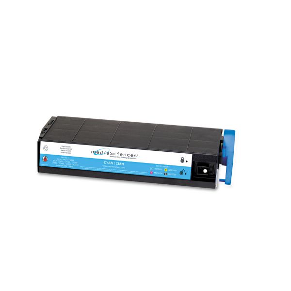 MDAMS7000C Media Sciences Remanufactured Oki 41963003 Cyan Toner Cartridge