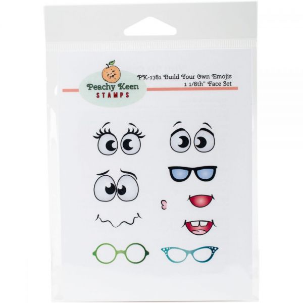 NOTM425743 Peachy Keen Stamps Clear Face Set 10/Pkg