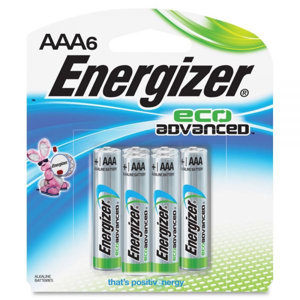 EVEXR92BP6CT Energizer EcoAdvanced AAA Batteries