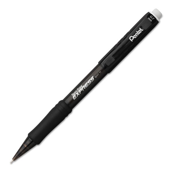 PENQE417A Pentel Twist-Erase EXPRESS Mechanical Pencil, .7mm, Black, Dozen