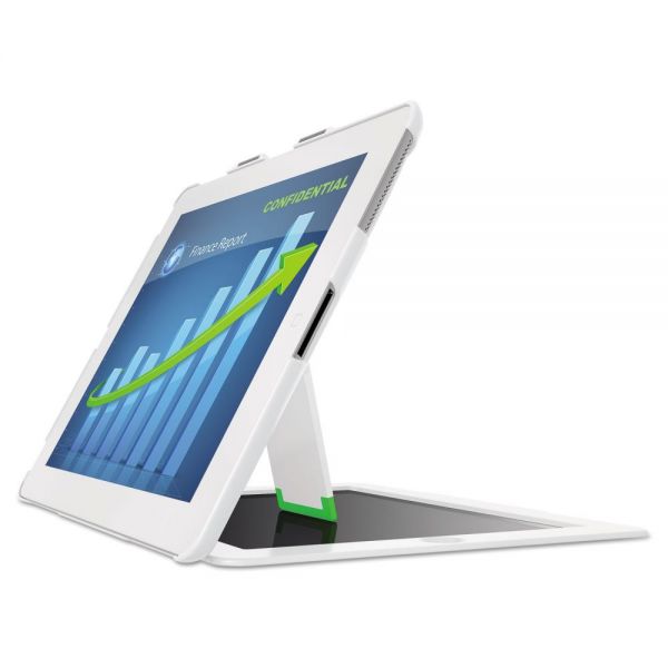 LTZ633201 Leitz Privacy Cover with Stand for iPad 2/3rd Gen/4th Gen, Landscape, White