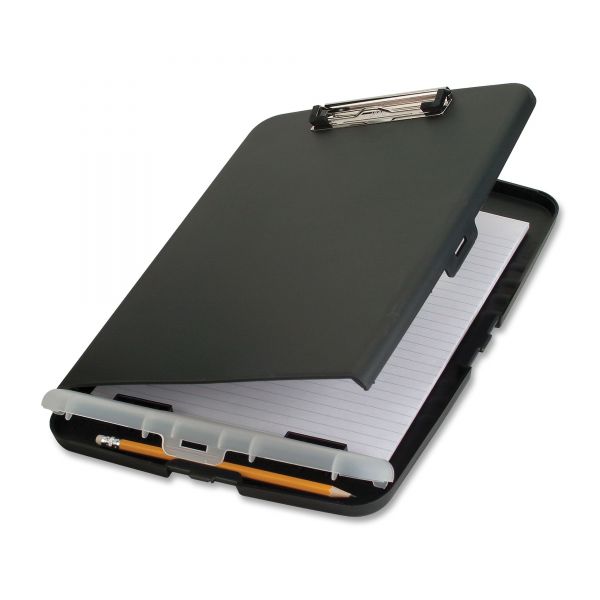 OIC83303 Officemate Low Profile Storage Clipboard, 1/2" Capacity, Holds 9w x 12h, Charcoal
