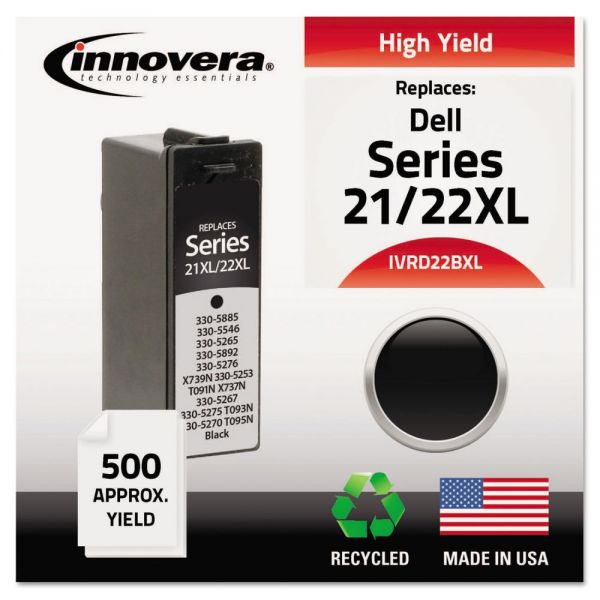 IVRD22BXL Innovera Remanufactured 330-5885 (21XL/22XL) High-Yield Ink, Black