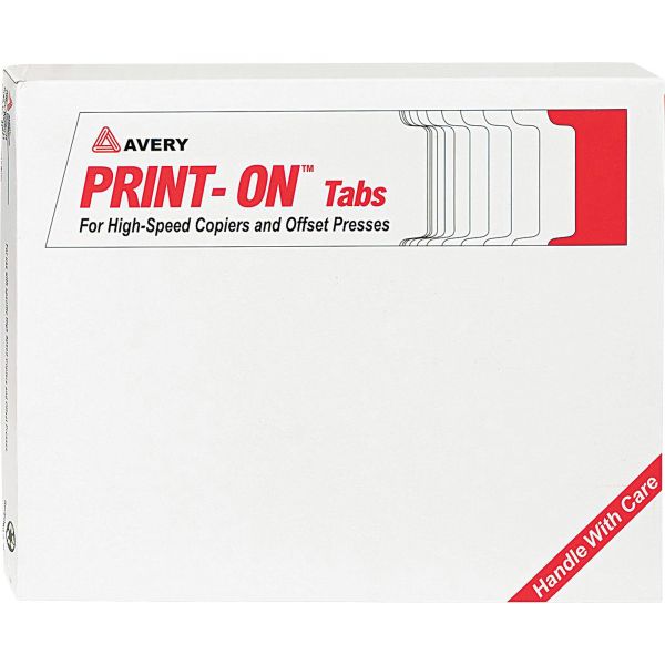 AVE20416 Avery Customizable Print-On Dividers, 5-Tab, White Tab, Letter, 30 Sets