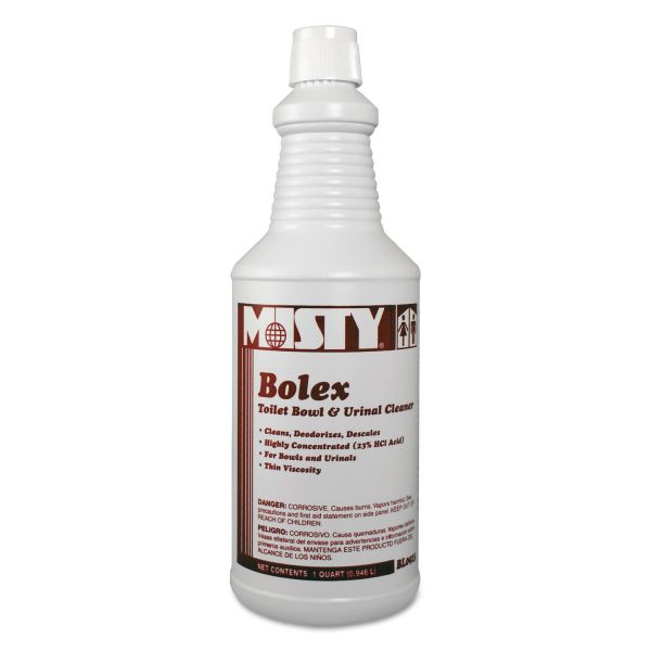 AMR1038799 Misty Bolex 23 Percent Hydrochloric Acid Bowl Cleaner, Wintergreen, 32oz, 12/Carton