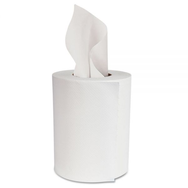 BWK6405 Boardwalk Center-Pull Hand Towels, 7 7/8" x 10", 2-Ply, White, 360 Sheets/Roll, 6 Rolls/Carton