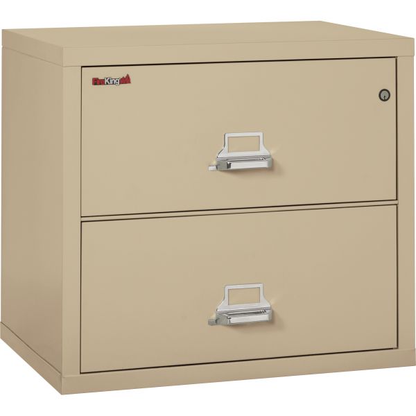FIR23122CPA FireKing Two-Drawer Lateral File, 31 1/8w x 22 1/8d, UL Listed 350°, Ltr/Legal, Parchment