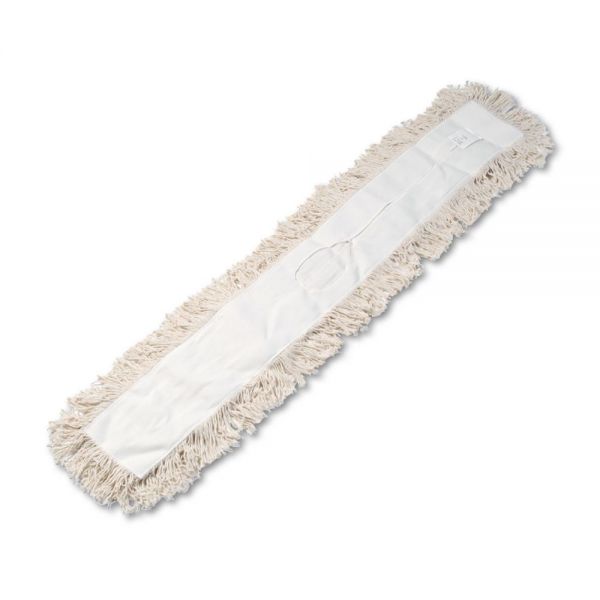 BWK1348 Boardwalk Industrial Dust Mop Head, Hygrade Cotton, 48w x 5d, White