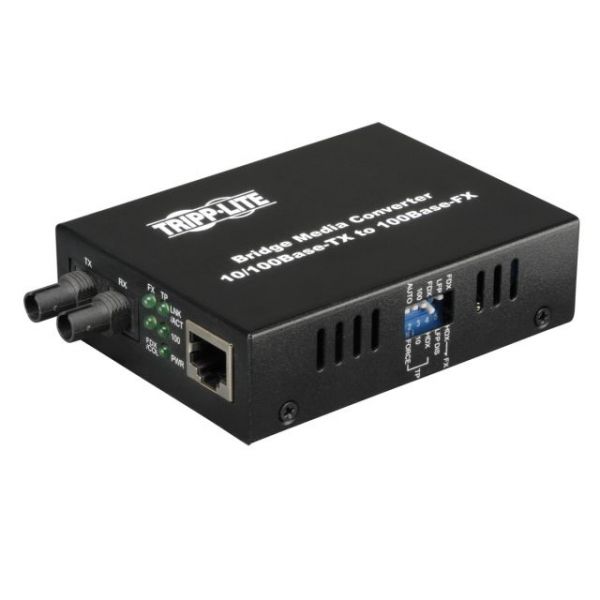 SYNX1735289 Tripp Lite Fiber Optic 10/100BaseT to 100BaseFX-ST Multimode Media Converter 2km 1310nm