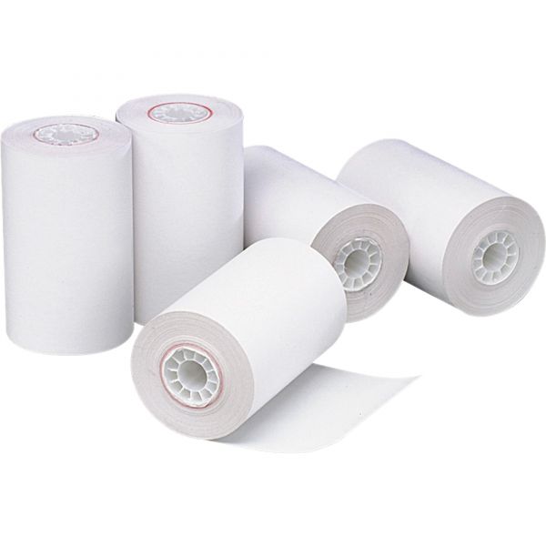 PMC18996 PM Company Single Ply Thermal Cash Register/POS Rolls, 1 3/4" x 150 ft., White, 10/Pk