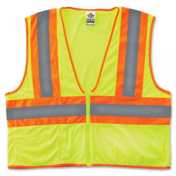 EGO21295 GloWear Class 2 Two-tone Lime Vest