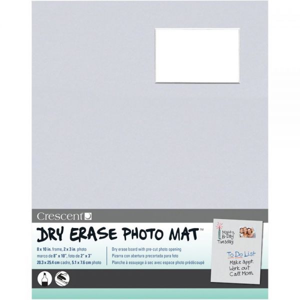 NOTM342199 Dry-Erase 8"X10" Photo Mat Holds 2"X3" Photo
