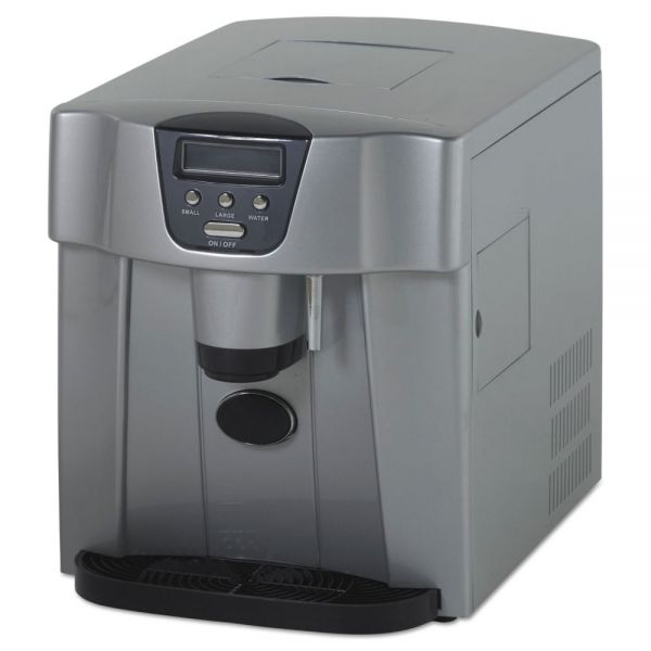 AVAWIMD332PCIS Avanti Countertop Icemaker/Water Dispenser, Silver, 12 1/4 x 14 1/2 x 17