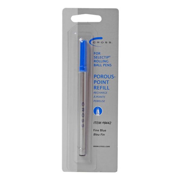 CRO8442 Cross Refill for Selectip Porous Point Pens, Fine, Blue Ink