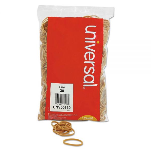 UNV00130 Universal Rubber Bands, Size 30, 2 x 1/8, 1100 Bands/1lb Pack