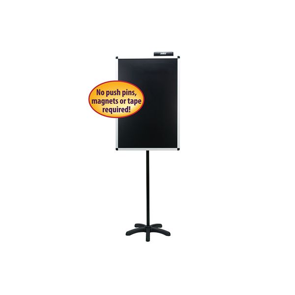 SMD02585 Smead Justick 24" x 36" Lobby Stand Black